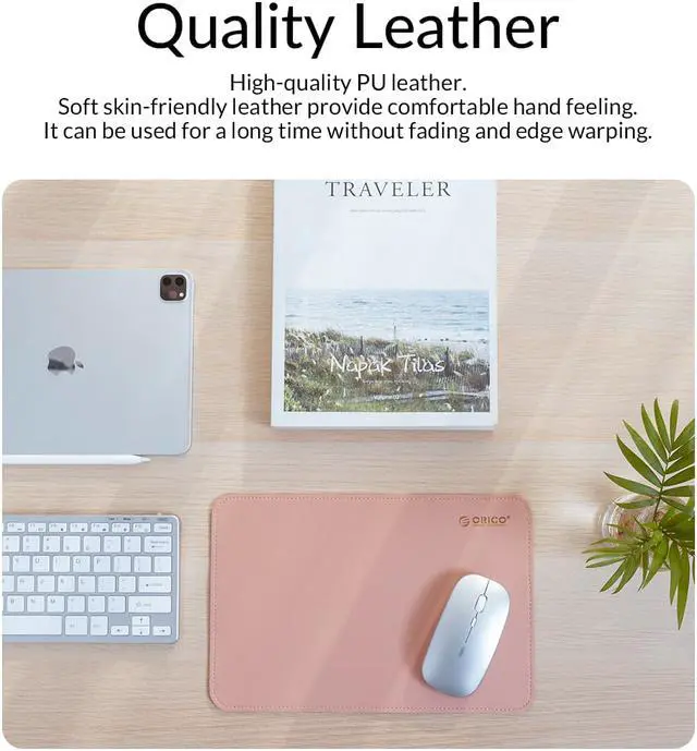 Alt view image 5 of 7 - ORICO Mouse Pads Double-side Ultra Thin Large Gaming Mousepad Waterproof PU Leather Office Desk Pad For Home Game