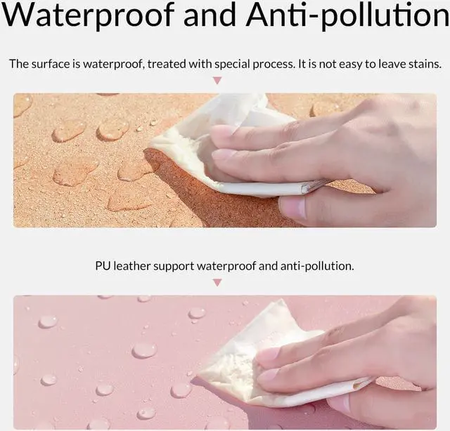 Alt view image 6 of 7 - ORICO Mouse Pads Double-side Ultra Thin Large Gaming Mousepad Waterproof PU Leather Office Desk Pad For Home Game