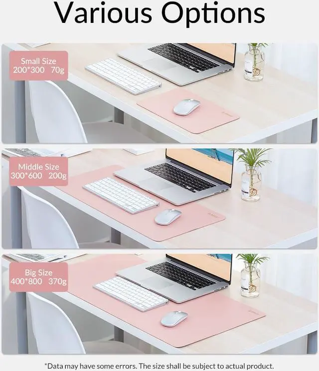 Alt view image 4 of 7 - ORICO Mouse Pads Double-side Ultra Thin Large Gaming Mousepad Waterproof PU Leather Office Desk Pad For Home Game