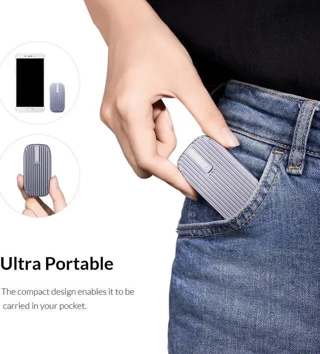 Alt view image 3 of 7 - ORICO CN210 Type-C Mini Portable SSD 240GB, 520M/S External Solid State Drive M.2 SATA NGFF USB C External SSD Hard Drives