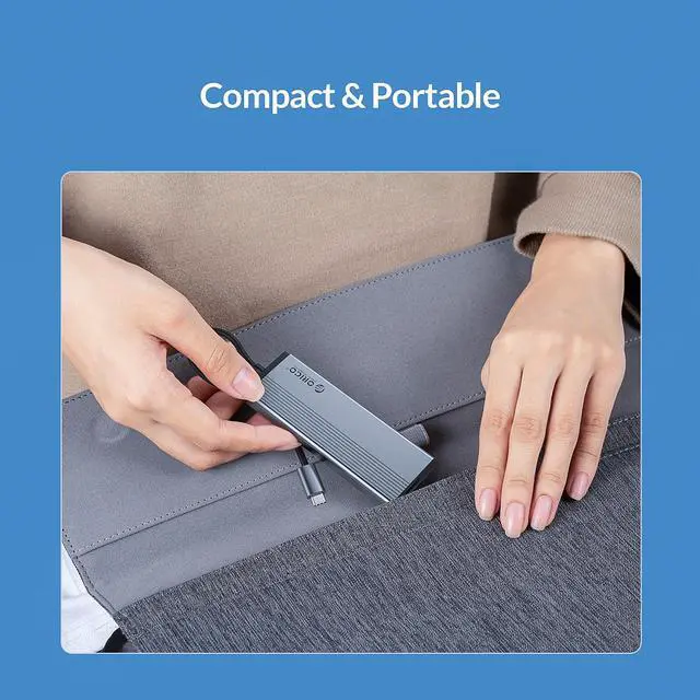 Alt view image 7 of 7 - ORICO USB C HUB Type C 5 in 1 USB C  to HDMI-compatible 4K@30Hz 100W PD Dock Splitter for MacBook Pro Accessories Speed up to 5Gbps