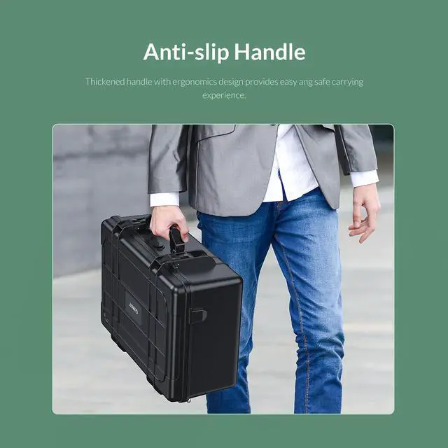 Alt view image 5 of 7 - ORICO 20-Bay 3.5 inch Hard Drive Box Multi-Protection Case 15.7 x 14.1 x 5.1 Inch  Waterproof Storage Carrying Box HDD Storage Case  Anti-Static Shock Moisture Proof for WD/Seagate/Toshiba