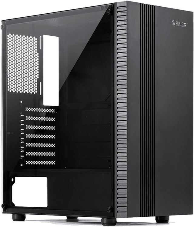 ORICO PC Computer Case Tempered Glass Side Panel High-Airflow Compact ...