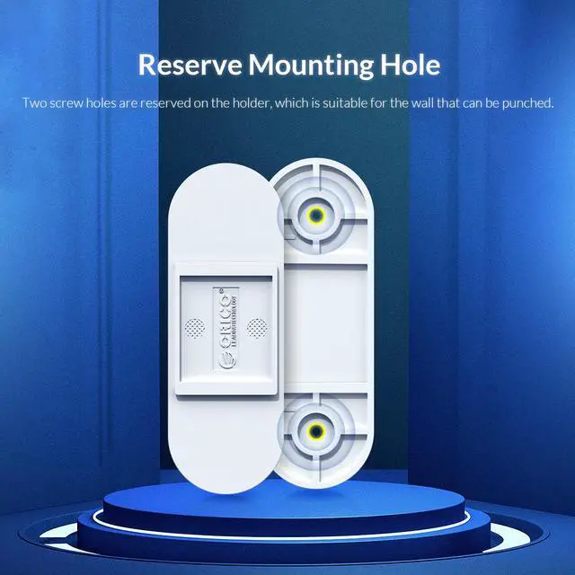 Alt view image 6 of 7 - ORICO 3 PCS Self Adhesive Power Strip Fixator,Wall-Mounted Punch Free Power Strip Hang Sticker Holde  Suit for Desk & Wall