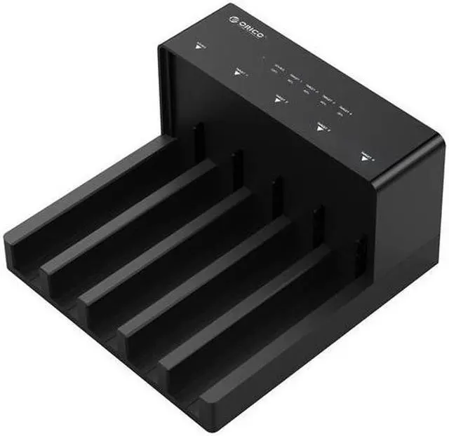 Alt view image 2 of 7 - ORICO Tool-Free 2.5 & 3.5 in USB 3.0 to SATA External Hard Drive Enclosure HDD SSD Docking Station With 5*3.5 inch Shockproof Hard Disk Drive Protective Box Storage Case for 3.5" HDD SSD