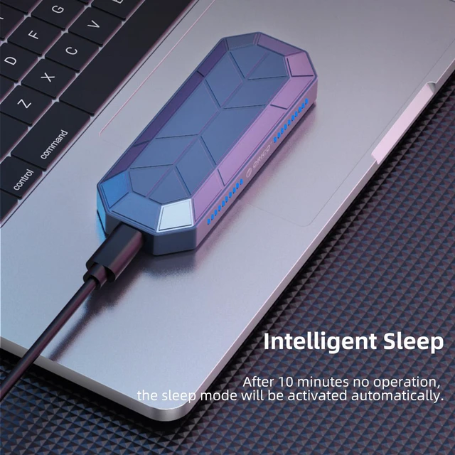 Alt view image 5 of 7 - ORICO RGB External Portable SSD USB 3.1 Gen2 Type-C 1TB M.2 NVMe External Hard Drive SSD 512GB 256GB Solid State Drive (RV500)