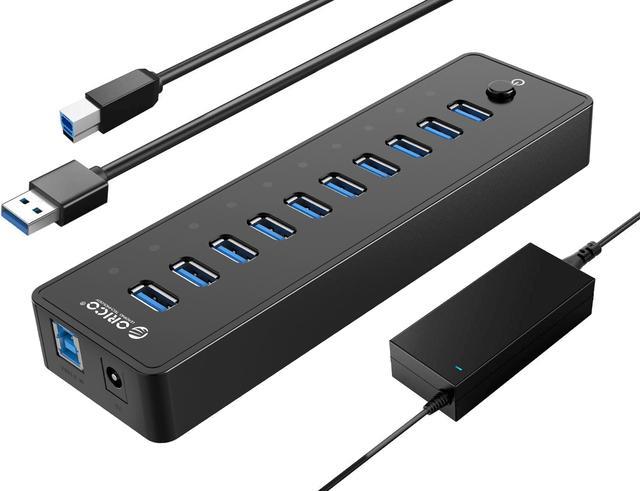 ORICO 4 Port Portable USB3.0 HUB for Windows and Mac OS - Black