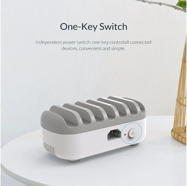 Alt view image 5 of 7 - ORICO 7 Ports USB Charger Station Dock with Holder USB Charger 70W 5V2.4A*7 USB Charging(DUK-7P)