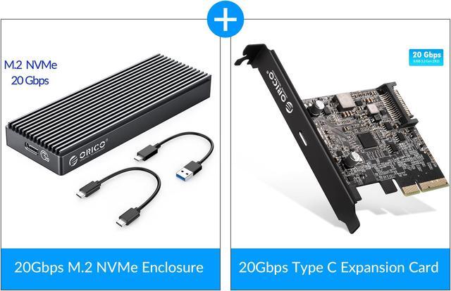 M.2 NVMe SSD Enclosure USB 3.1 Gen 2 to NVMe PCI-E M.2 SSD Hard Drive