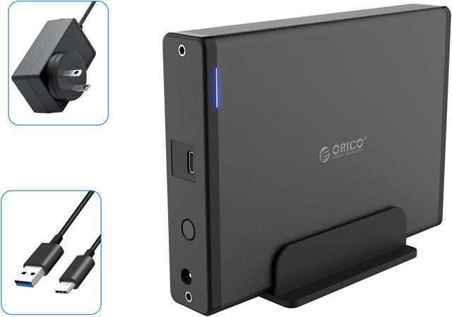 ORICO USB-C Type-C Aluminum 3.5 inch Hard Drive HDD Enclosure Gen 1 SATA3.0 3.5" HDD Docking Station Vertical Case Support UASP with Power Adapter for HDD and SSD Tool Free 16TB - Newegg.com