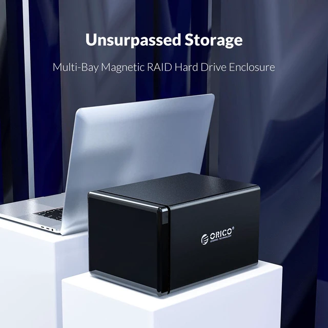 Alt view image 2 of 7 - ORICO 5-Bay 3.5" USB3.0 to SATAIII External Hard Drive HDD Dock Enclosure for 5 x 3.5 inch HDD SSD Windows XP, Vista, 7, 8, 8.1, 10, Mac OS and Linux Compatibility-Black ( With RAID)