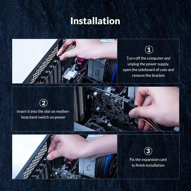 Alt view image 7 of 7 - 20 Gbps PCI-Express Type C Expansion Card, ORICO PCI-Express to USB 3.2 Gen 2x2 (20 Gbps) for Windows 7/8/10/Linux/MAC OS, Compatible Slot: PCIe x4 (3.0), PCIe x8, PCIe x16