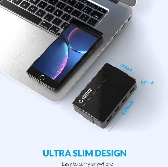 Alt view image 7 of 7 - ORICO Powered 4 Port USB 3.0 HUB with 12V2A Power Adapter LEDs High Speed 5Gbps Data Transfer HUB for Macbook, Mac Pro / mini, iMac, XPS, Surface Pro, Notebook PCs and More