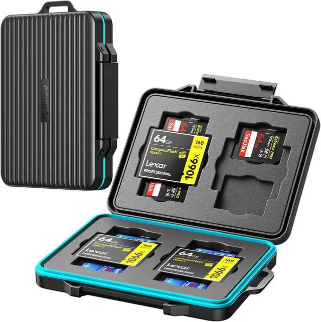 Main image of ORICO Waterproof Memory Card Holder Case Anti-static Shockproof TF/SD/CF Cards Storage Protector Cover for Camera CF Cards SD x8 & CF x4