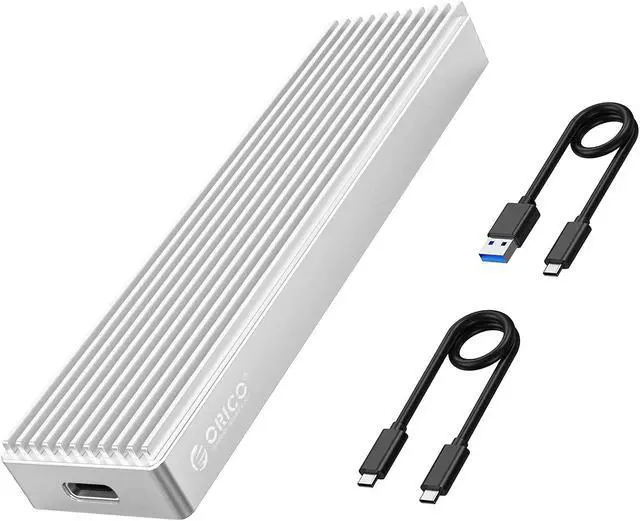Main image of ORICO M.2 NVMe SSD Case for PCIE M Key M+B Key SSD Disk USB 3.1 GEN 2 Aluminum Heatsink Enclosure 10Gbps Support Up to 2TB With Type C to C Cable