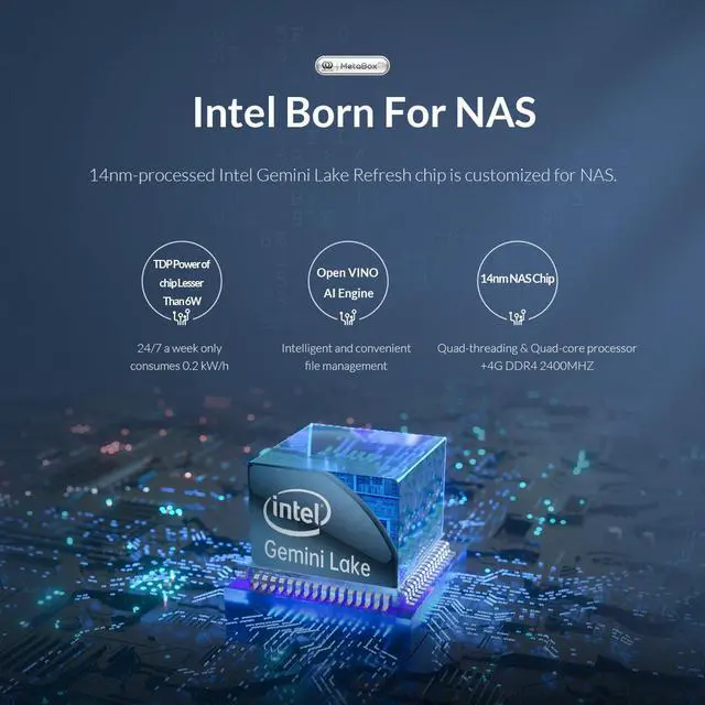 Alt view image 4 of 7 - ORICO NAS Server 2 Bay Private Cloud Storage Server for Home/Office Intel Dual Core 2.6GHz Plex Media Server Network Storage