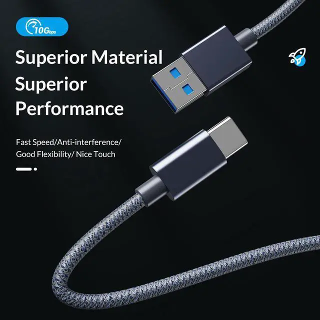 Alt view image 4 of 7 - ORICO USB3.0 Micro-B to SATA3.0 Hard Drive Enclosure, Portable 2.5inch External Hard Drive Case Support UASP for 2.5'' SSD/HDD for Laptop, PS4, Xbox,Router,Green - M25U3