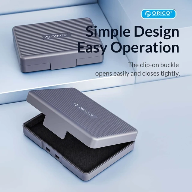 Alt view image 4 of 7 - ORICO 3.5 inch HDD Protection Box Case Storage Case PP+EVA Material Anti-Static/Anti-Shake/Water Resistant/Dust Resistant - 5 Packs