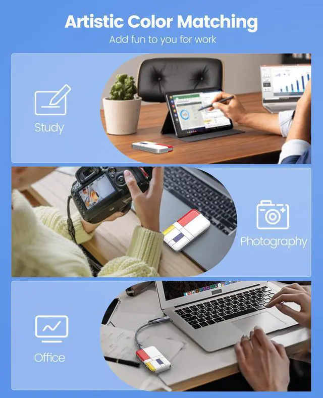 Alt view image 5 of 7 - ORICO 1TB Portable External Hard Drive USB3.2 Gen2 USB-C Up to 1210MB/s 1TB 1TB USB 4.0 USB-C (40Gbps)