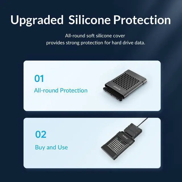 Alt view image 4 of 7 - ORICO USB 3.0 to SATA Cable 5Gbps Hard Drive Adapter Converter for 2.5'' SATA External HDD/SSD USB Type-C to SATA 1m 2.5in HDD/SSD