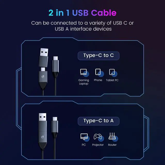 Alt view image 5 of 7 - ORICO M.2 RGB NVMe SSD Enclosure Aluminum Alloy USB 3.1 Gen2 Type-C 10Gbps Support UASP for NVMe SSD Size 2230/2242/2260/2280 - Gray