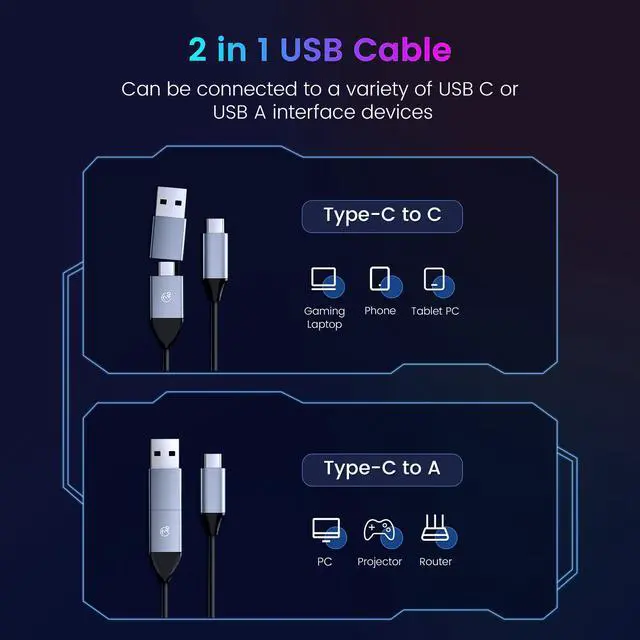 Alt view image 3 of 7 - ORICO M.2 RGB NVMe SSD Enclosure Aluminum Alloy USB 3.1 Gen2 Type-C 10Gbps Support UASP for NVMe SSD Size 2230/2242/2260/2280 - Silver