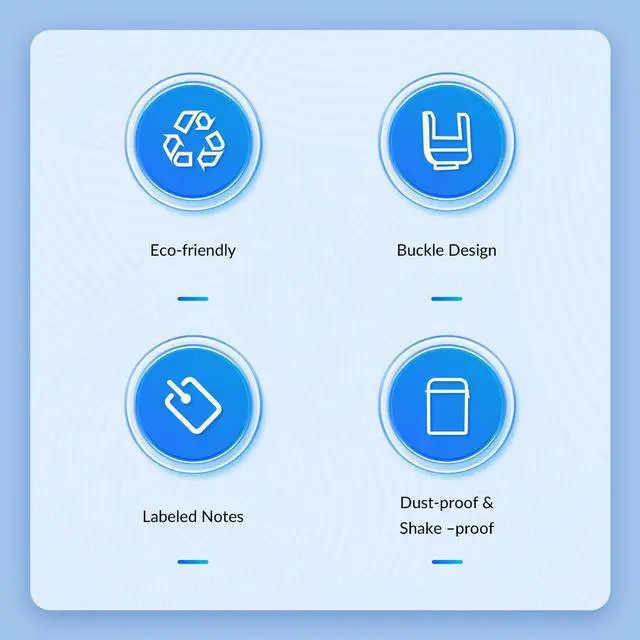 Alt view image 3 of 7 - ORICO 2.5" HDD Storage Case Storage 2.5 inch HDD Protection Box for Hard Drive with label Design Moisture proof  - 1 Pack