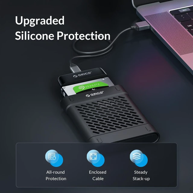 Alt view image 4 of 7 - ORICO SATA to USB Adapter USB 3.0 to Sata 3 Cable Converter Cabo For 2.5 HDD SSD Hard Disk Drive Sata to USB Adapter