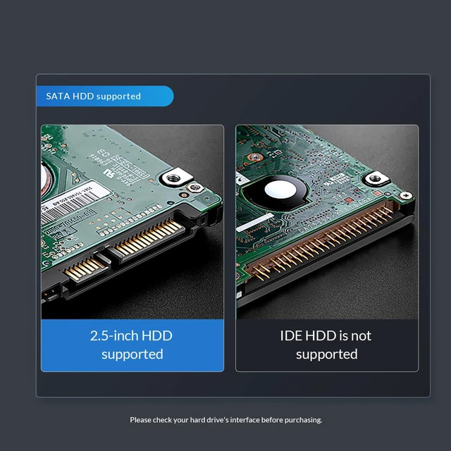 Alt view image 6 of 7 - ORICO SATA to USB Adapter USB 3.0 to Sata 3 Cable Converter Cabo For 2.5 HDD SSD Hard Disk Drive Sata to USB Adapter