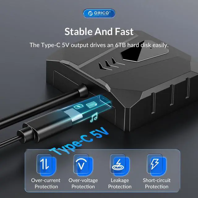 Alt view image 4 of 7 - ORICO HDD Drive Adapter USB 3.0 to SATA Cable SATA Converter SATA Adapte For 2.5'' HDD/SSD External Hard Drive Disk 0.5m 2.5in HDD/SSD