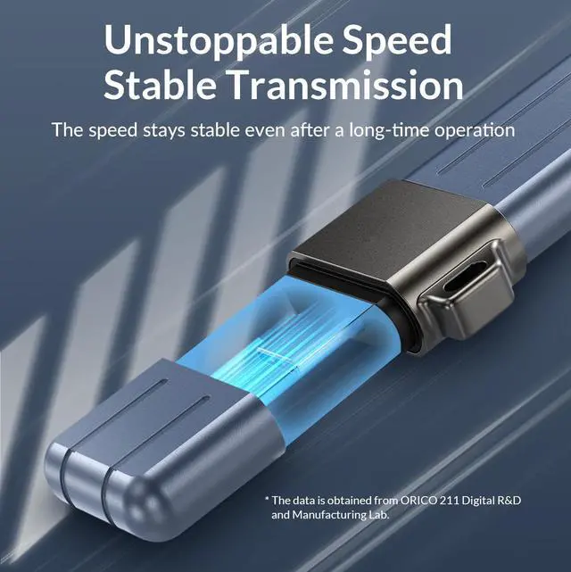 Alt view image 4 of 7 - ORICO X Series USB Flash Drive USB 3.2 Flash Drive 260MB/S Pendrive USB3.2 Flash Drive for Android Micro/PC 128GB Gray 64GB USB C to USB C