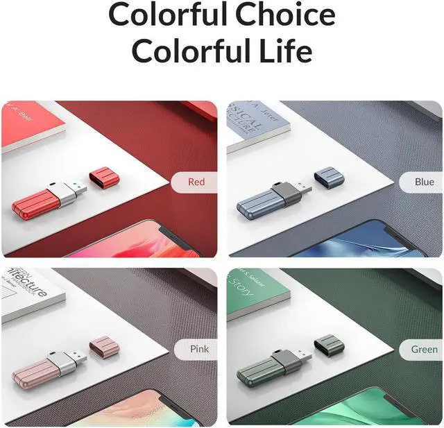 Alt view image 5 of 7 - ORICO X Series USB Flash Drive USB 3.2 Flash Drive 260MB/S Pendrive USB3.2 Flash Drive for Android Micro/PC 128GB Gray 64GB USB C to USB C