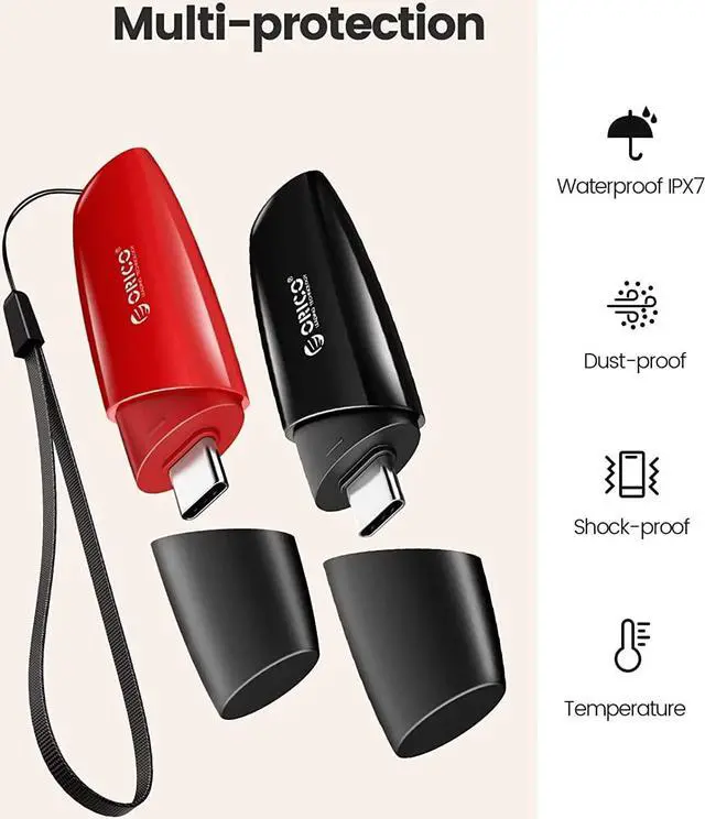 Alt view image 7 of 7 - ORICO USB 3.0 Flash Drive 64GB, Memory Stick 64GB 100 MB/s Reading Thumb Drive with Keychain USB Flash Drive Metal USB Drive Data Storage Compatible with Computer/Laptop(U3)