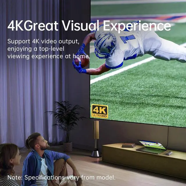 Alt view image 4 of 6 - ORICO 6-in-1 USB-C HUB USB C to HDMI Type C Adapter Mini Docking Station with 4K@30Hz HDMI 100W Laptop PD Charging, USB 3.0 RJ45 (GigE) for MacBook Pro, Windows, Chrome OS, Linux Gold