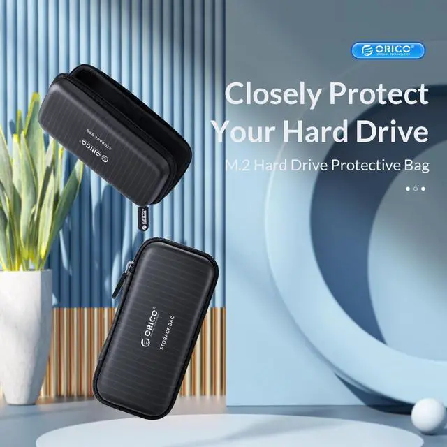 Alt view image 2 of 7 - ORICO M.2 Hard Drive Case Portable HDD Storage Protection Bag for External M.2 SSD /USB Cable /U Disk Large Capacity For TCM2-U4 TCM2-G20