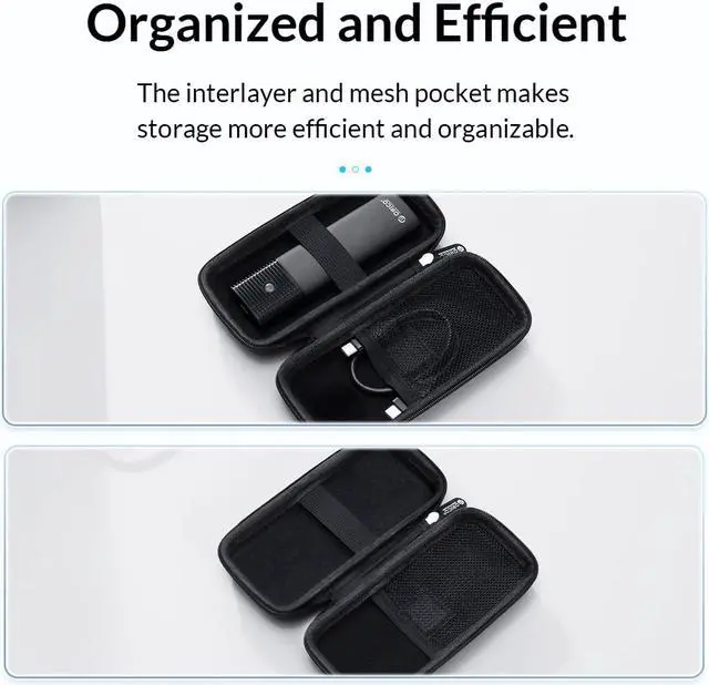 Alt view image 6 of 7 - ORICO M.2 Hard Drive Case Portable HDD Storage Protection Bag for External M.2 SSD /USB Cable /U Disk Large Capacity For TCM2-U4 TCM2-G20