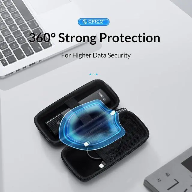 Alt view image 4 of 7 - ORICO M.2 Hard Drive Case Portable HDD Storage Protection Bag for External M.2 SSD /USB Cable /U Disk Large Capacity For TCM2-U4 TCM2-G20