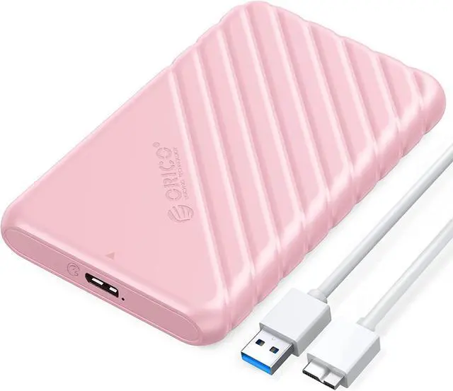 Main image of ORICO USB3.0 2.5 inch External Hard Drive Enclosure SATA 5Gbps HDD SSD Storage HDD Case Support Up to 6TB SSD UASP protocols and TRIM for PC Laptop Pink