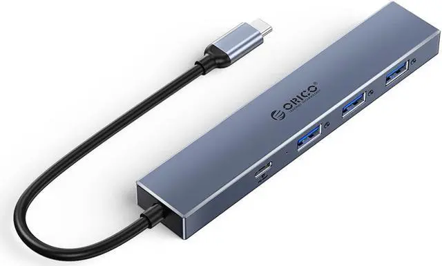Main image of ORICO Aluminum PD 100W USB C HUB With Type C Port, USB 3.2 Port 10Gbps ,  SD/TF Card Reader Ultra-Slim Data USB Hub for MacBook, Mac Pro, Mac mini, iMac, Surface Pro, XPS, PC, Flash Drive, Mobile HDD