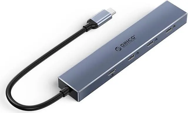 Main image of ORICO USB 3.2 4 in 1 HUB, PD 100W ,Ultra-Slim Aluminum, With 3 x Type C Port Ultra-Slim Data USB Hub for MacBook, Mac Pro, Mac mini, iMac, Surface Pro, XPS, PC, Flash Drive, Mobile HDD