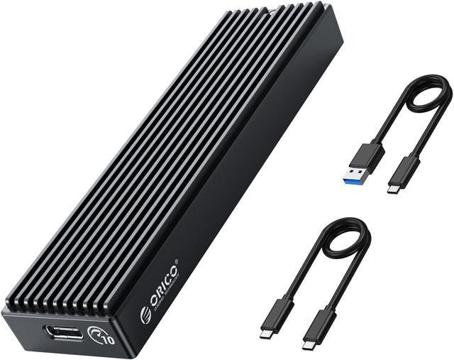 ORICO M.2 NVMe SSD Enclosure, USB 3.2 Gen 2 (10 Gbps), Transparent External  Solid State Drive Adapter Enclosure for 2280 2260 2242 2230 PCI-E M2 M-Key