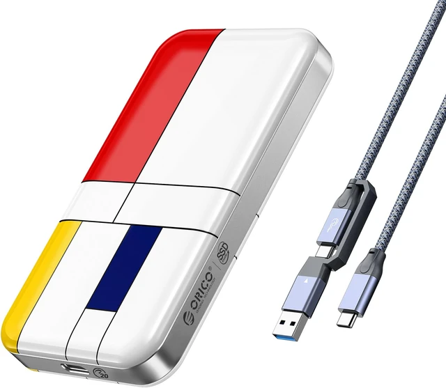 Main image of ORICO 1TB Portable External Hard Drive USB3.2 Gen2 USB-C Up to 1210MB/s USB 3.2 GEN2X2 (20Gbps)