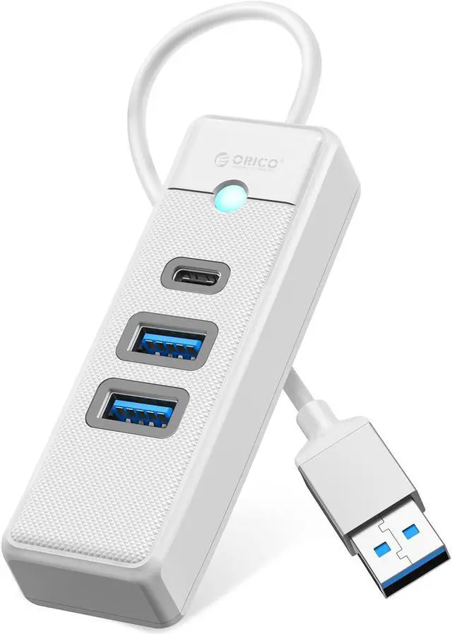 Main image of ORICO USB 3.0 Type C HUB 3 Port 5Gbps High Speed Mini Splitter Portable OTG Adapter For Desk PC Computer Accessories White USB A 15cm