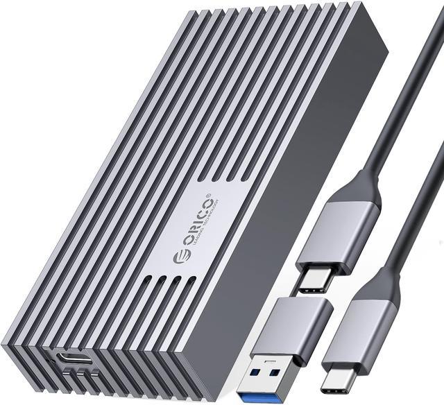 ORICO NVMe SSD Enclosure 40Gbps M.2 to USB-C Adapter for NVMe M-Key 4TB SSD  2230/2242/2260/2280, Aluminum M2 External SSD Case, Compatible with  Thunderbolt 3/4 USB3.2/3.1/3.0/Type C - Gray 