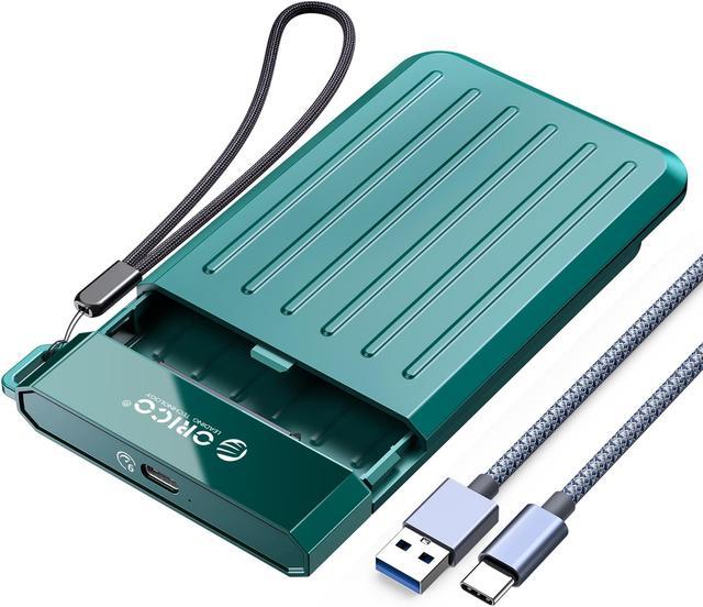 princip Endelig Vær opmærksom på ORICO SATA to USB 3.1 Hard Drive Enclosure with Upgrade Braided USB C Cable,  Portable 2.5inch External Hard Drive Case Support UASP for 2.5'' SSD/HDD  for Laptop, PS4, Xbox,Router,Green - M25C3 Hard