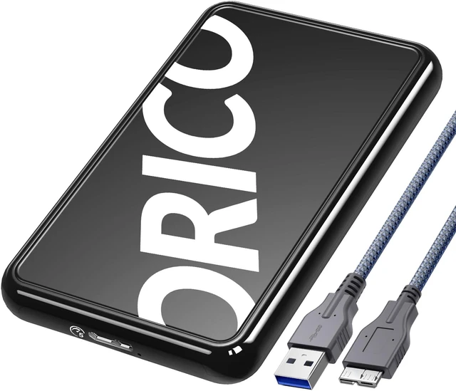 Main image of ORICO 2.5 inch USB3.0 SSD HDD Enclosure Hard Drive Case 5Gbps External Storage HDD Case Support UASP Protocol 6TB Max for Laptop Notebooks Black
