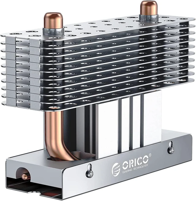 Main image of ORICO Strong Heat Dissipation M.2 SSD 2280 Heatsink Aluminum Cooling Copper Heat Pipe Silicon Therma Pads