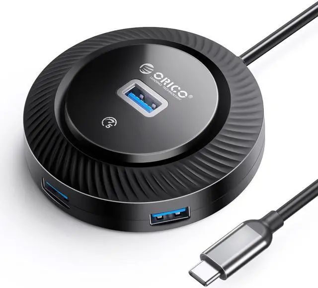 Main image of ORICO USB C Hub to USB A Adapter, USB C Multiport Aadpter with USB 3.0, USB 2.0, Mini Portable USB C Hub with Aliumum Shell for iPad Pro 2021 2020 2018 12.9 11-inch iPad Air 4 Docking Station