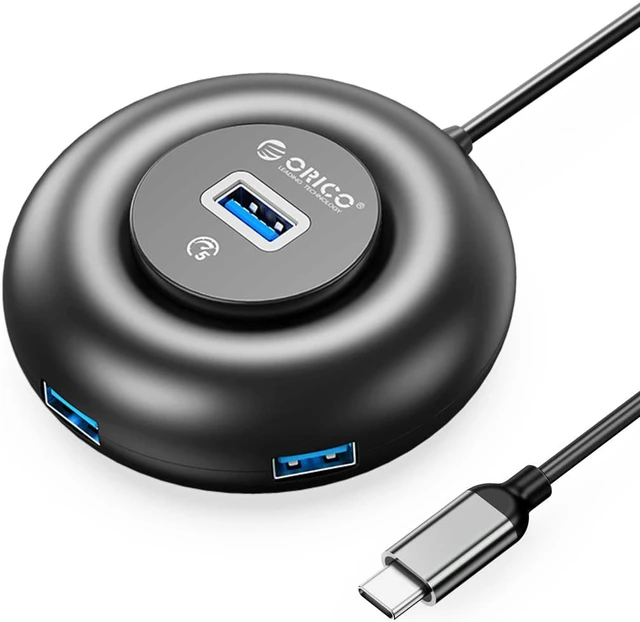 Main image of ORICO Type C to 4 Port USB 3.0 HUB 5Gbps Multi USB Splitter with Type C Charge Power Slim OTG Adapter for MacBook, Mac Pro, Mac mini, iMac, Surface Pro, XPS, PC, Flash Drive, Mobile HDD
