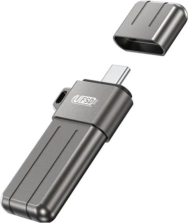 Main image of ORICO USB Flash Drive UFSD X Series USB 3.2 Memory Stick Metal U Disk for iPhone and USB A to USB C Devices Read Speed Max 411MB/s Gray 128GB USB C to USB C